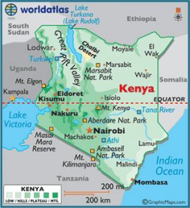 Kenya-map